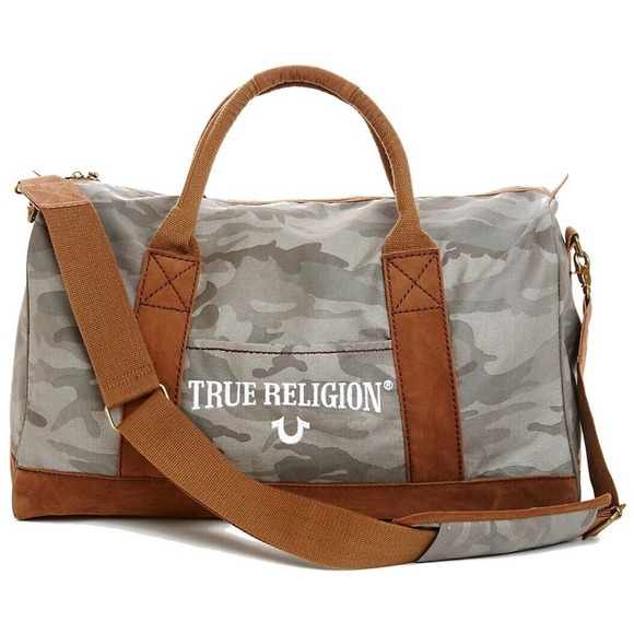 True Religion Men's TR Duffle Bag in Camo - Picture 1 of 4
